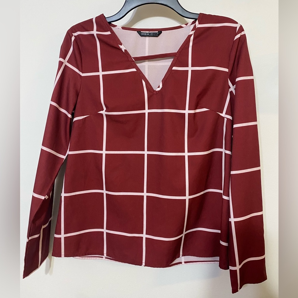 Checkered Work Blouse
